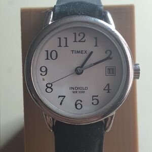 Timex Silver and Black Women's Watch